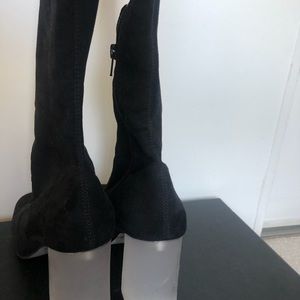 Knee high suede boots from ASOS